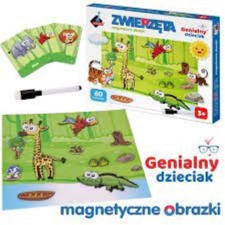 PUZZLE MAGNETYCZNE ZWIERZĘTA