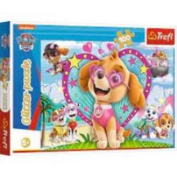 PUZZLE 100EL GLITTER PAW PATROL