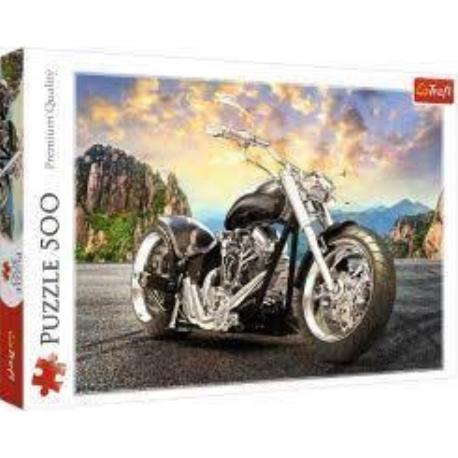 PUZZLE 500EL CZARNY MOTOCYKL