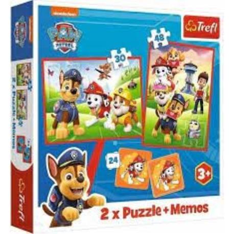 PUZZLE 2W1 MEMOS PAW PATROL