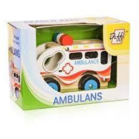 AUTO AMBULANS DREWNO 15CM