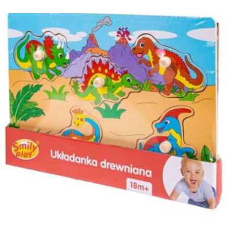 UKŁADANKA DREWNO DINO