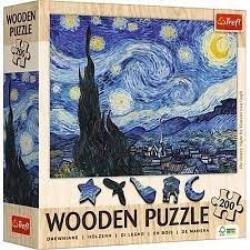 PUZZLE 200EL DREWNO GWIAZDZISTA NOC