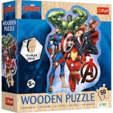 PUZZLE 50EL DREWNO KONTUR AVEGERS