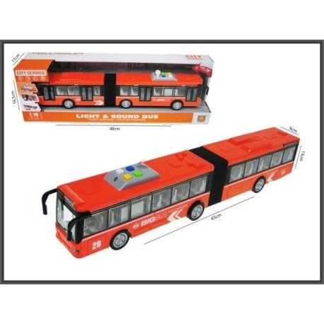 AUTOBUS 43CM ŚW/DŻW