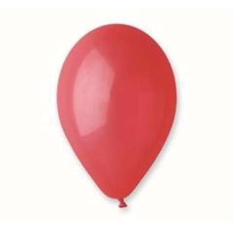 BALONY PASTEL 10" CZERWONY 100SZT