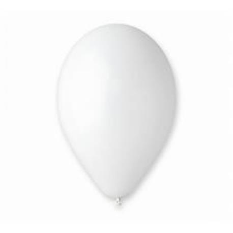 BALONY PASTEL 10" BIAŁE 100SZT