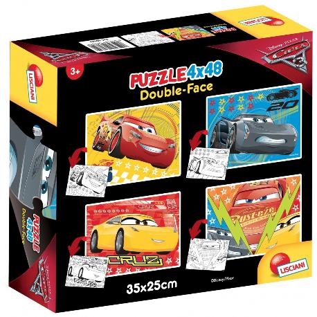 PUZZLE 48EL 4W1 DWUSTRONNE CARS 3